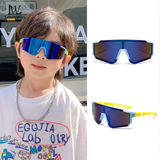 LouisWill Thời Trang Trẻ Em Kính Mát Lái Xe Trẻ Em Kính Mát Đi Xe Đạp Kính Khung Lớn Kính Chống Nắng UV400 Kính Mát Đi Xe Đạp Đi Xe Đạp Đi Bộ Đường Dài Chạy Bộ