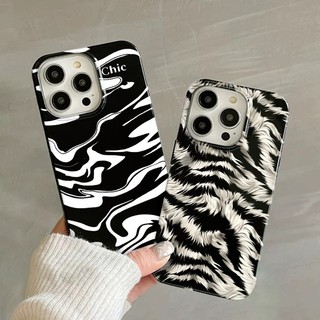 Vỏ mềm hình ngựa vằn gợn sóng mới Fullcover cho iPhone 16 15 14 XR 13 11 12 Pro Max 8 7 6 6S Plus X Xs Max Se 2020 13 12 11 Vỏ mềm hình ngựa vằn gợn sóng mới Fullcover cho