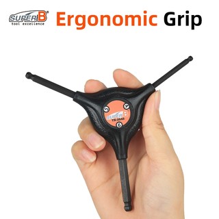 Cờ lê lục giác và chìa khóa ball end Super B Y-Type (2-6mm), dụng cụ sửa chữa xe đạp chuyên nghiệp, bền bỉ