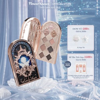 Bảng phấn mắt Flower Knows hình thiên thần nhỏ phối hoa xinh xắn 10.5g