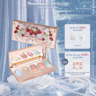 Bộ sưu tập Flower Knows Strawberry Cupid Bảng màu mặt đa năng Bảng Phấn Mắt 14g