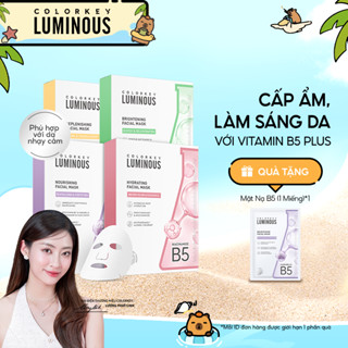 1 Hộp 10 Miếng Mặt Nạ Giấy COLORKEY LUMINOUS B5 Hỗ Trợ Phục Hồi 25ml/miếng