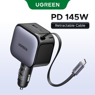 UGREEN 60W / 90W / 145W Sạc Xe Hơi PD60W Sạc Nhanh USB-C Cáp Có Thể Thu Vào Cho iPhone 16 Pro Max Samsung S25 / S24 Macbook Air SUV Xe Tải Laptop Điện Thoại Máy Tính Bảng