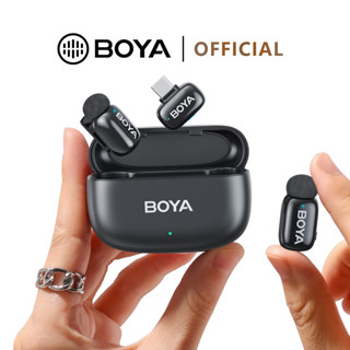 BOYA mini micro không dây thumb-sized mic thu âm lọc tiếng ồn mic livestream Cắm và chạy