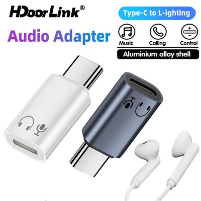 HdoorLink USB C Tai Nghe Bộ Chuyển Đổi Âm Thanh Loại C Nam Sang IOS Nữ Tai Nghe Chuyển Đổi Cho Điện Thoại 15 16