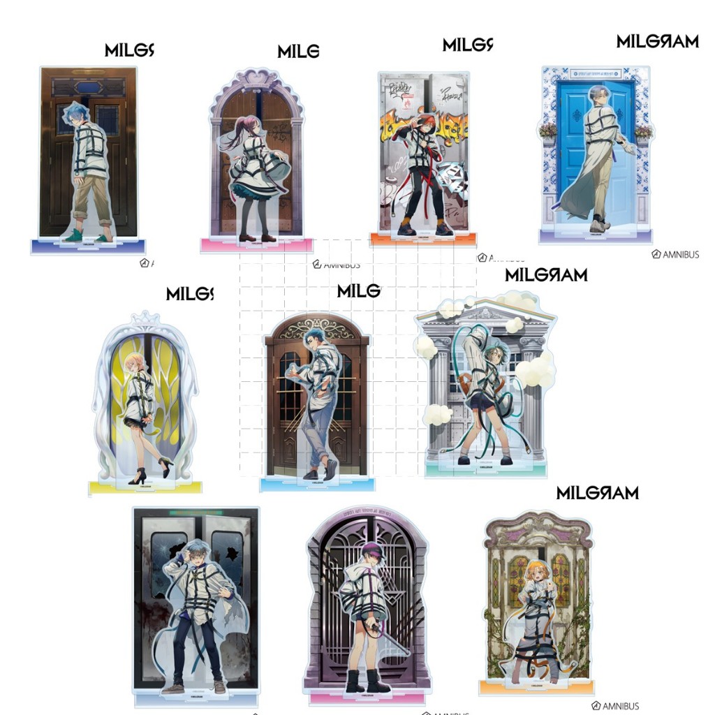 Bộ Đế Acrylic MILGRAM Anime - Mikoto Mahiru Yuno Kazui Haruka Muu Futa Hình Người hâm mộ Merch