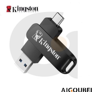  Kingston Xoay Type-C OTG Mini Kim Loại Cá Tính Đĩa USB Dữ Liệu USB Flash Drive Lưu Trữ Dữ Liệu 8GB 16GB 32GB 64GB 128GB 2TB Khả Năng Tương Thích Rộng Chống Thấm Nước 