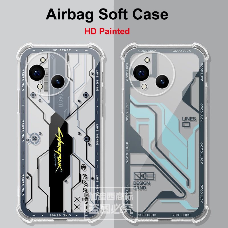 Túi khí bảo vệ mặt sau mờ sơn cho Sharp Aquos R10/R9 Pro/R8 HD, cho Sharp Wish 5/Aquos Wish5
