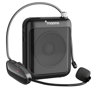  Loa lớn di động MAONO C01 Bộ khuếch đại giọng nói có thể sạc lại Micrô dạy chuyên nghiệp có Mic không dây Chức năng lặp lại FM và máy nghe nhạc dành cho huấn luyện viên Hướng dẫn Người dạy 