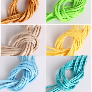 [2mm] Khoảng 5m Sợi Sáp Lỗ Lớn Đính Hạt Ren DIY Handmade Phụ Kiểm Dây Móc Khóa