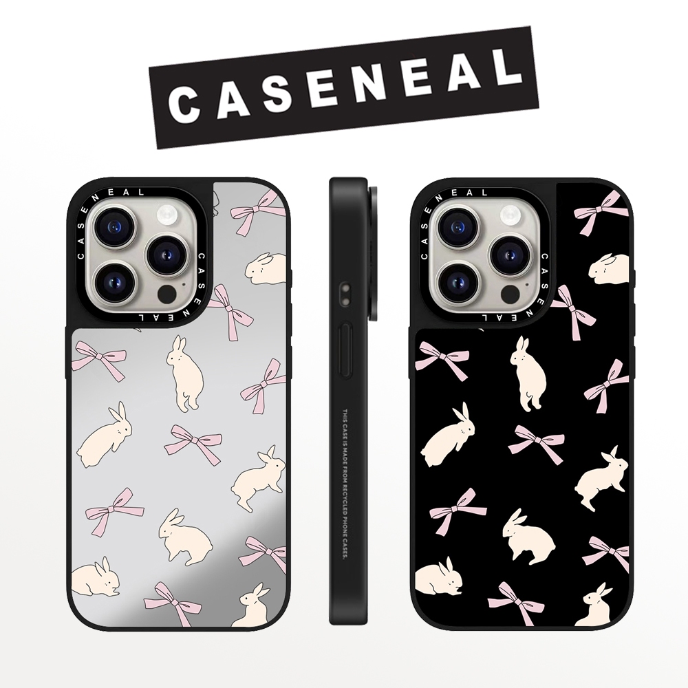 Ốp điện thoại chống rơi cho iPhone 17ProMax 17pro 17 air 16promax 16 15promax 15 14promax 13 13promax Ốp lưng cứng Bowknot Rabbit 12 12promax Ốp lưng iPhone 11 chất lượng cao