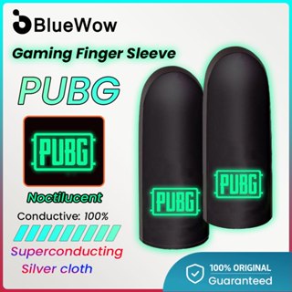 [Dạ quang] Tay cầm chơi game BlueWow PUBG mới bằng vải bạc hai tay Đầu ngón tay chống trượt siêu mỏng chống mồ hôi COD