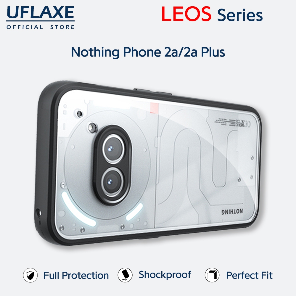 UFLAXE LEOS - Ốp Lưng Nothing Phone 2a / Nothing Phone 2a Plus - Ốp Lưng Cứng Chống Sốc Trong Suốt M
