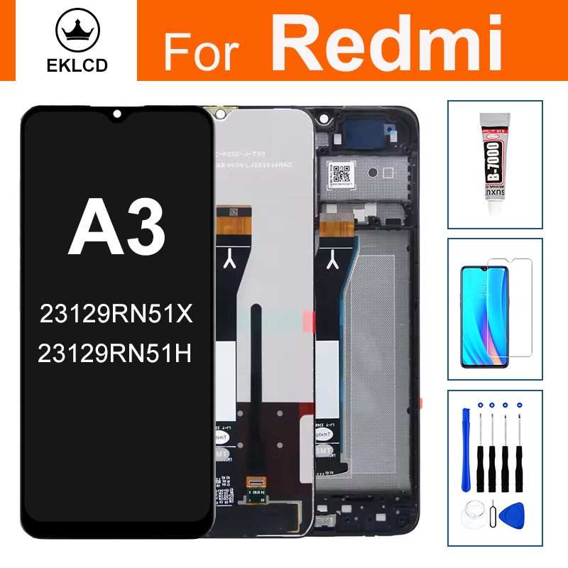 Màn Hình LCD Cho Xiaomi Redmi A3 23129RN51X 23129RN51H Bộ Số Hóa Màn Hình Cảm Ứng Có Khung