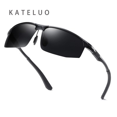 KATLUO Thời Trang Nam Kim Loại Phân Cực Đi Xe Đạp Kính Mát Gương Hình Chữ Nhật Đi Xe Thể Thao Eyeware Chống Tia UV Z3121