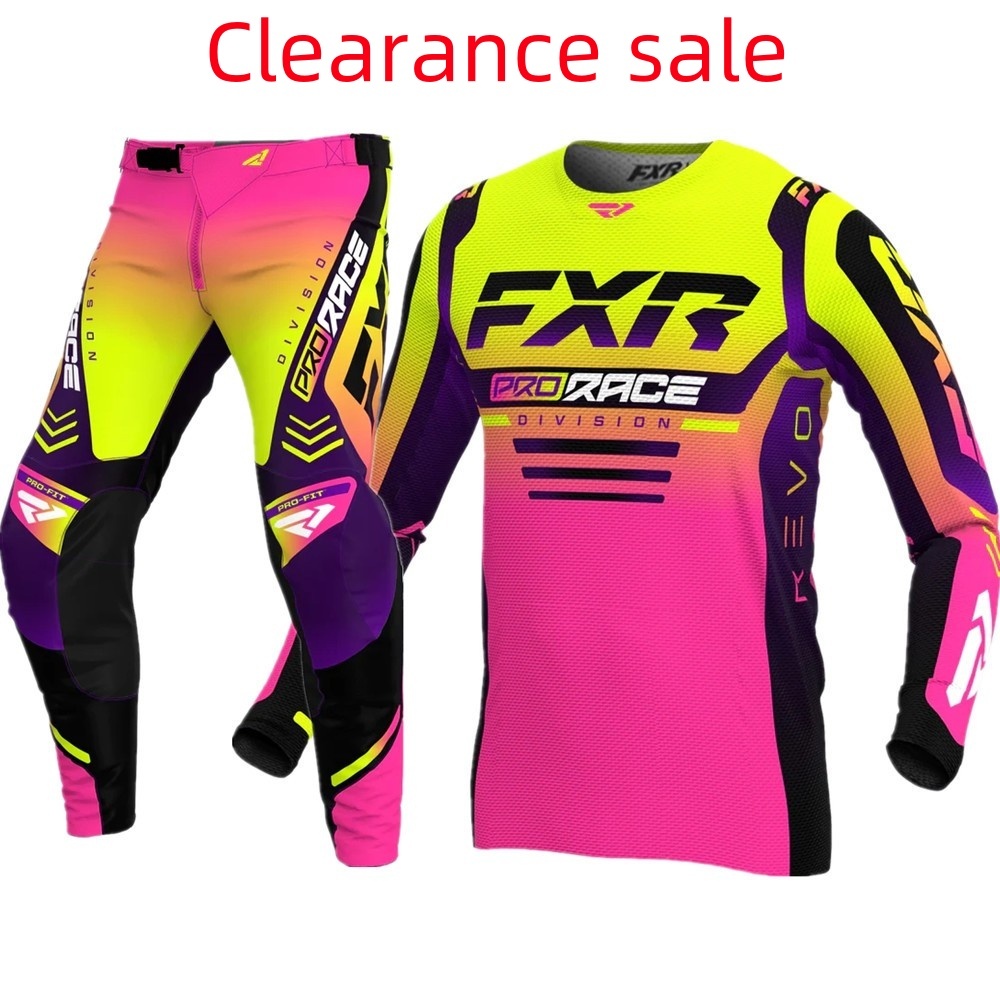 Giải phóng mặt bằng FXR Revo Arctic Hototross Gear Set Suit Jersey / Quần Kết hợp MX ATV Racing Set
