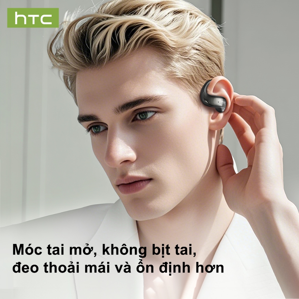 Tai nghe không dây dịch thuật AI HTC NE19 Bluetooth dịch thuật thời gian thực chất lượng âm thanh HiFi chống nước IPX5 | BigBuy360 - bigbuy360.vn