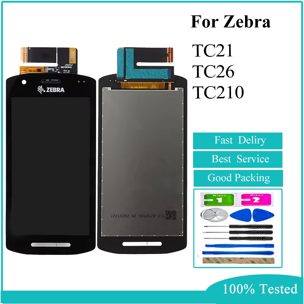 Màn Hình Cảm Ứng Mới Cho Zebra TC21 TC210 TC26 Điện Thoại Chia Lỗ Và Không Lỗ Màn Hình LCD Bộ Phận T