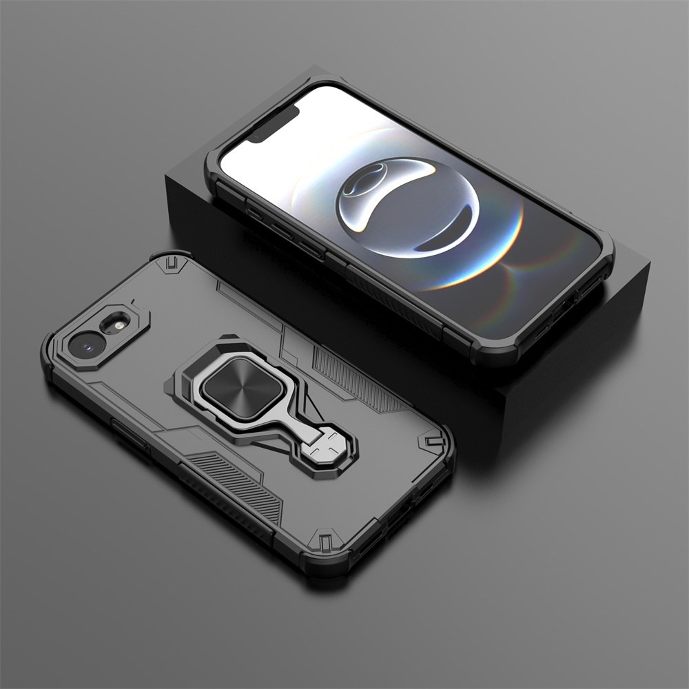 Xe Gắn Từ Hút Cứng Cho iPhone 16E 17E 2025 iPhone16E Ốp Lưng PC Chống Sốc Vỏ Điện Thoại