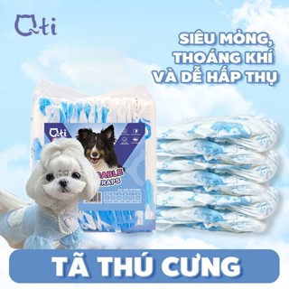 [Nâng cấp] Tã giấy 12 gói dành cho thú cưng Tã dùng một lần cho chó mèo XXS XS S M L XL