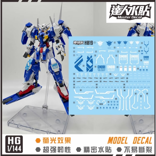 MASTER H019 HG 00 Avalanche Exia H019 decal trượt nước (Không có hình, không có mẫu)