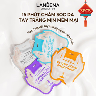 3PCSMặt Nạ Dưỡng Da Tay Lanbena Làm Trắng Dưỡng ẩm Chống Nếp Nhăn Cao Cấp,Tẩy tế bào chết, dưỡng ẩm, làm trắng, trẻ hóa da, mặt nạ chân