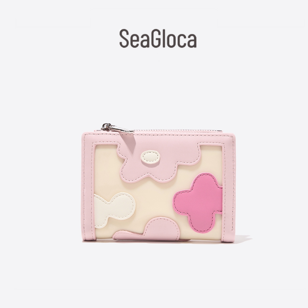 SeaGloca Thời Trang Phong Cách Mới Đa Năng Họa Tiết Hoa Ví Túi Đựng Thẻ Nữ 23