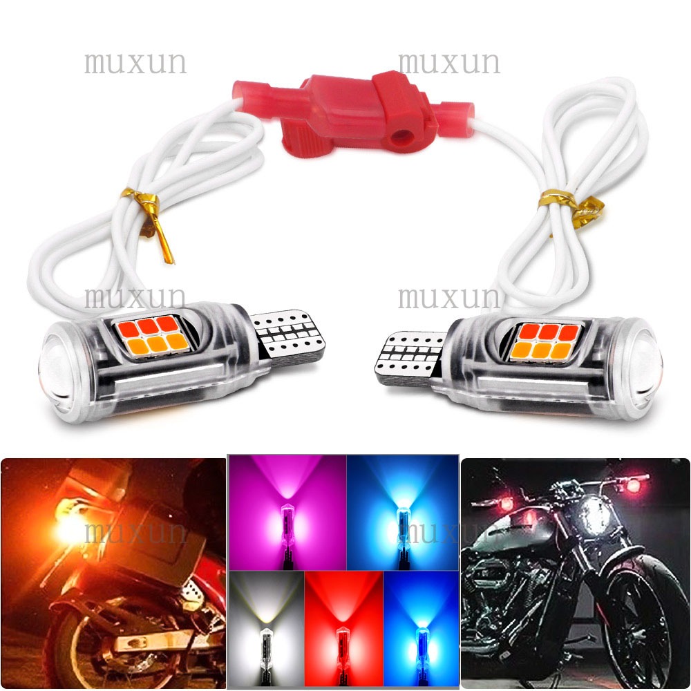 2 Chiếc Tín Hiệu Biến + Đèn Hoàng Hôn 54led dc T10 t15 Led Tín Hiệu Biến Động Cơ Brigt Đèn Led T10 2