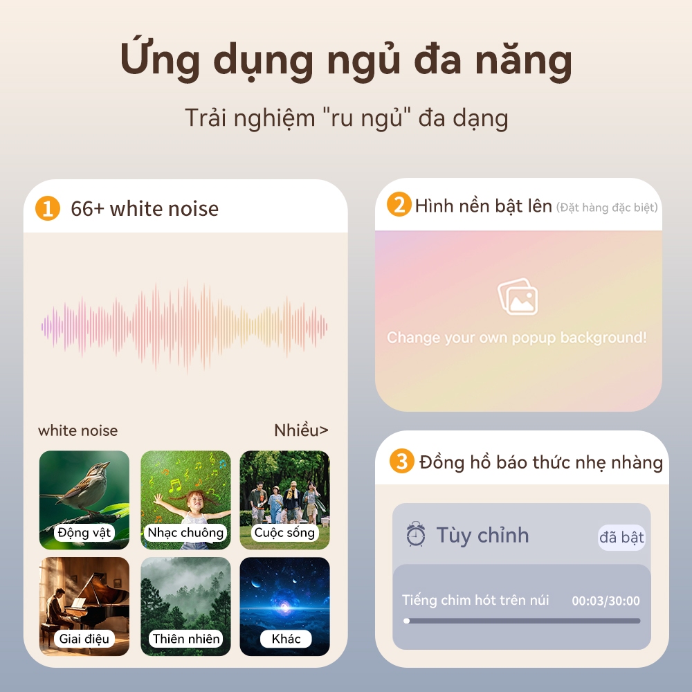 【Nâng cấp mới】Tai nghe Bluetooth ngủ Realfit F4 – Tiếng ồn trắng & Khử tiếng ồn ANC có điều khiển ứng dụng, Đầu mềm silicon, Âm thanh Hi-Fi Bluetooth 6.0​ | BigBuy360 - bigbuy360.vn