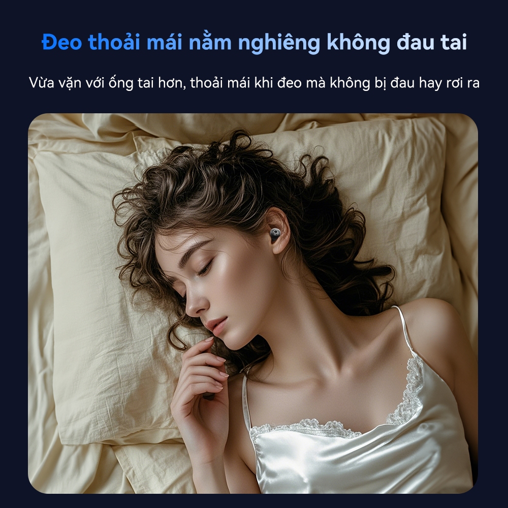 【Nâng cấp mới】Tai nghe Bluetooth ngủ Realfit F4 – Tiếng ồn trắng & Khử tiếng ồn ANC có điều khiển ứng dụng, Đầu mềm silicon, Âm thanh Hi-Fi Bluetooth 6.0​ | BigBuy360 - bigbuy360.vn