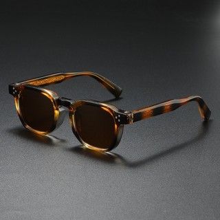  Kính Mát Vuông Thời Trang Nam Nữ Cổ Điển Retro Khung UV400 Ống Kính Kính Mắt Unisex 