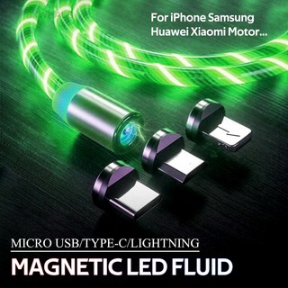BKWHALE Cáp sạc từ Micro USB/Type C  Cáp phát sáng LED