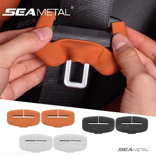 Khóa bảo vệ dây an toàn ô tô SEAMETAL vỏ silicon mềm chống va chạm, vỏ bảo vệ khóa đa chức năng