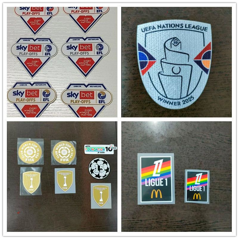 Bóng đá Flocking Patch bóng đá jersey miếng vá bóng đá mới Quảng cáo Bóng đá Chữ cái nhỏ