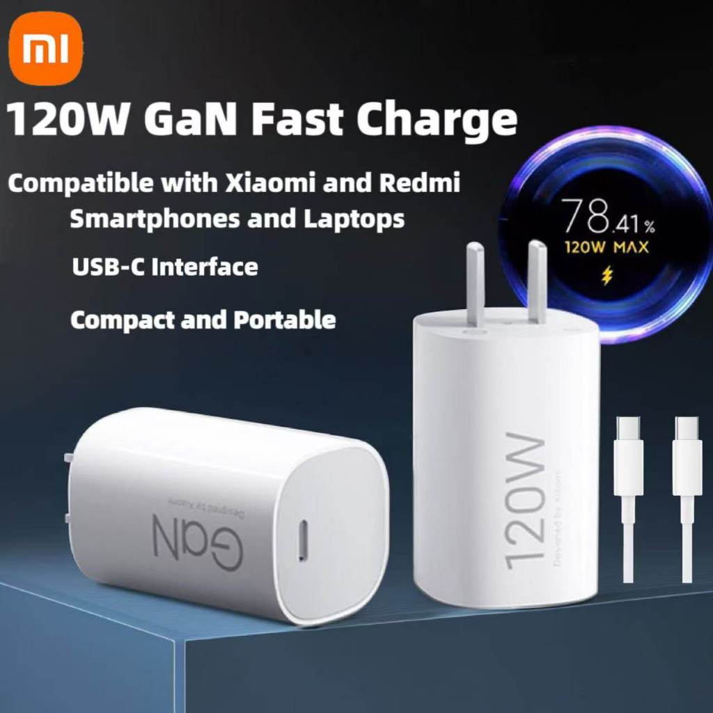 Dành Cho Xiaomi 120W GaN Sạc Turbo Sạc Nhanh Little Pudding Sạc 120W HyperCharge PD Adapter 6A PD Cá