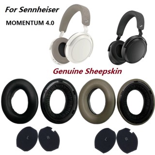 Miếng đệm tai da cừu chính hãng cho Sennheiser MOMENTUM 4 Tai nghe không dây thay thế Cốc tai Đệm tai Earmuffs Gối tai