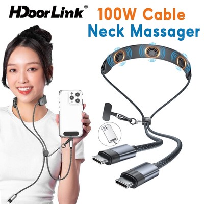 Cáp Massage HdoorLink Type-C Sang Type-C 100w Sạc Nhanh Cho IOS Laptop Pad USB C Cáp Sạc Massage
