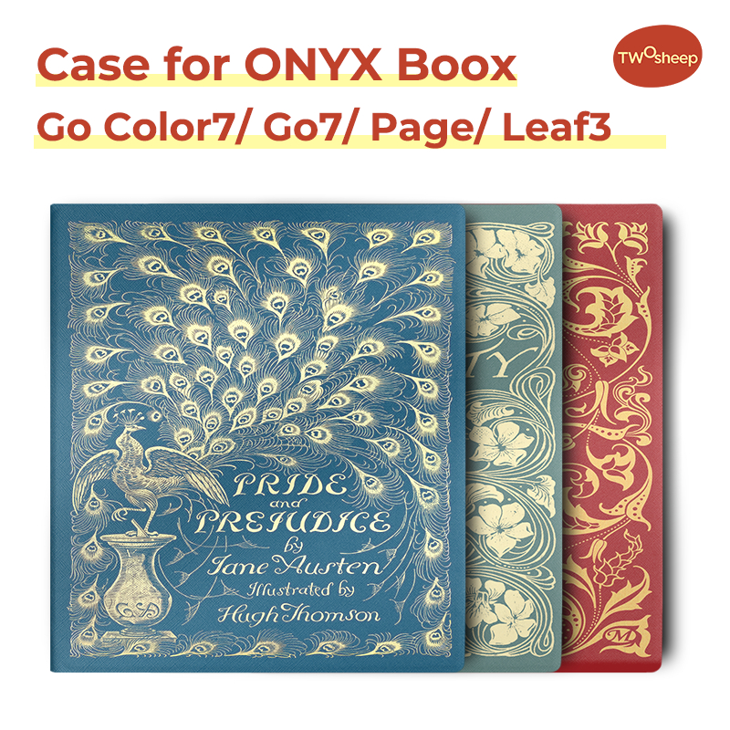 Dòng bìa văn học Twosheep cho Boox Go 7 / Go Color 7 Gen II & Gen I / Page / Leaf3 và Leaf3C có nắp 