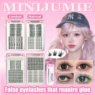 [Nhíp keo miễn phí] Sách mi tự mở rộng Minijumie Natural, có thể tái sử dụng tại nhà, nhiều mẫu để sử dụng hỗn hợp