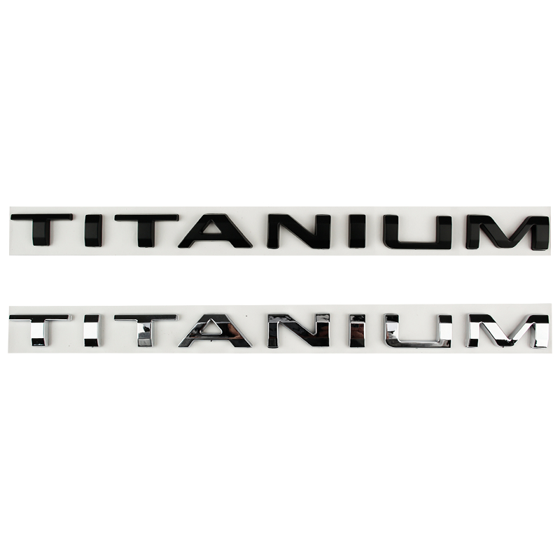 3D Kim Loại Chữ Hậu Sau Thẻ Thay Thế Cá Tính