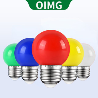 Bóng đèn LED mini đầy màu sắc OIGM, 3W, 5W, E27, 220V, đỏ, vàng, xanh dương, cam, hồng, tím, trắng,