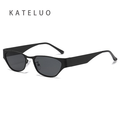 KATLUO Nữ Retro Kính Mát Thời Trang Khung Kim Loại Sắc Thái Nhỏ Cho Nam UV400 Kính Chống Nắng Phong Cách Hợp Thời Trang Z8851