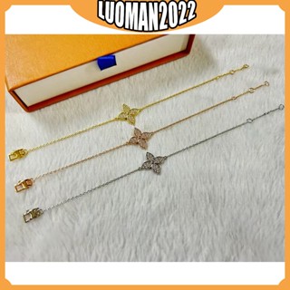 Vòng tay nữ cỏ bốn lá kim cương đầy đủ hoa đơn