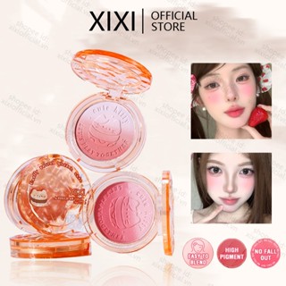 XIXI Bảng Phấn Má Gradient Lấp Lánh - Phấn Má Hồng Tự Nhiên Chống Nước, Chất Lì Lấp Lánh NO.M04