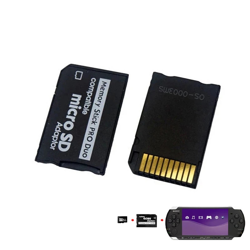 DATA FROG Memory Stick Pro Duo Adapter Cho PSP 1000 / 2000 / 3000 Micro SD TF Sang MS Card Adapter B