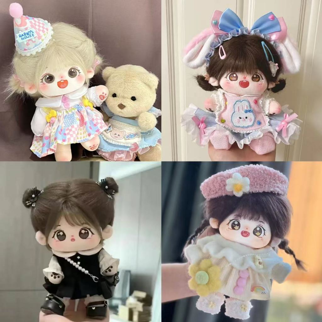 20cm Cotton Doll Clothes Búp Bê Quần Áo Sang Trọng Trang Phục Phụ Kiện Quần Áo Cho Búp Bê Nhồi Bông 