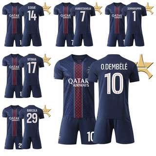 Mùa giải 2025-26 Áo thể thao sân nhà PSG Paris Saint-Germain Donnarumma Kvaratskhelia Dembélé Doué Vitinha Barcola Bộ bóng đá