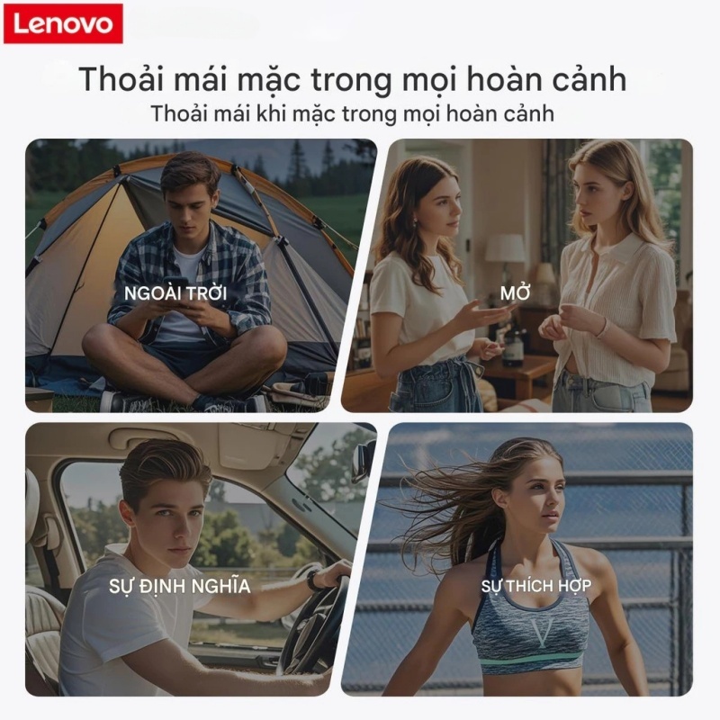 Lenovo EA110 Tai nghe Bluetooth 5.4 Độ trễ thấp Bản dịch hai chiều Biên bản cuộc họp | BigBuy360 - bigbuy360.vn