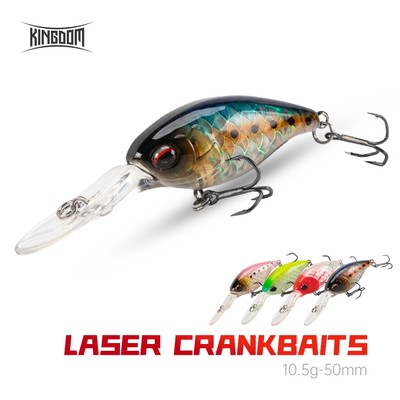 Kingdom Crankbait Jerkbait Mồi Câu Cá 50mm 10.5g Minnow ABS Mồi Cứng Mồi 0.5-2.5m Độ Sâu Wobblers Nhân Tạo Chất Lượng Tốt Giải Quyết Nước Ngọt Nước Mặn Cho Bass Cá Rô Pike Cá Hồi
