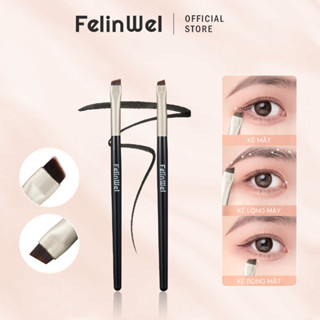 FelinWel-cọ Đường Viền Lông Mày Cho Nữ, 2 Cái / bộ, Cọ Kẻ Mắt, Cầm Tay, Kẻ Lông Mày Góc Cạnh Nhỏ, Dụng Cụ Trang Điểm Mỹ Phẩm